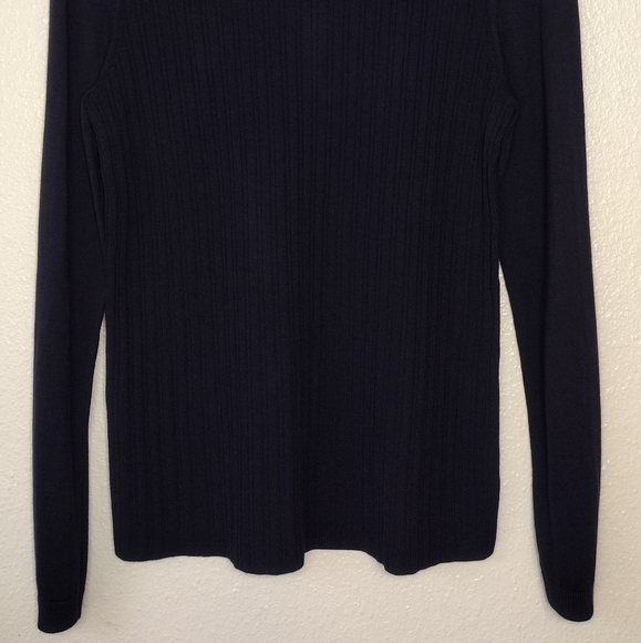Talbots Women's Ribbed Knit Pullover Long Sleeve Crewneck Sweater Size S - Picture 4 of 13
